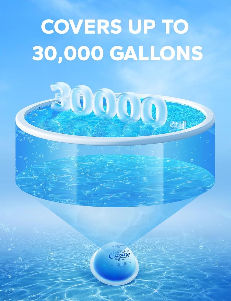 SUMMERBUDDY Pool Closing Ball, Winter Closing Kit for Above Ground and Inground Pools, Up to 30,000 Gallon - Image 5